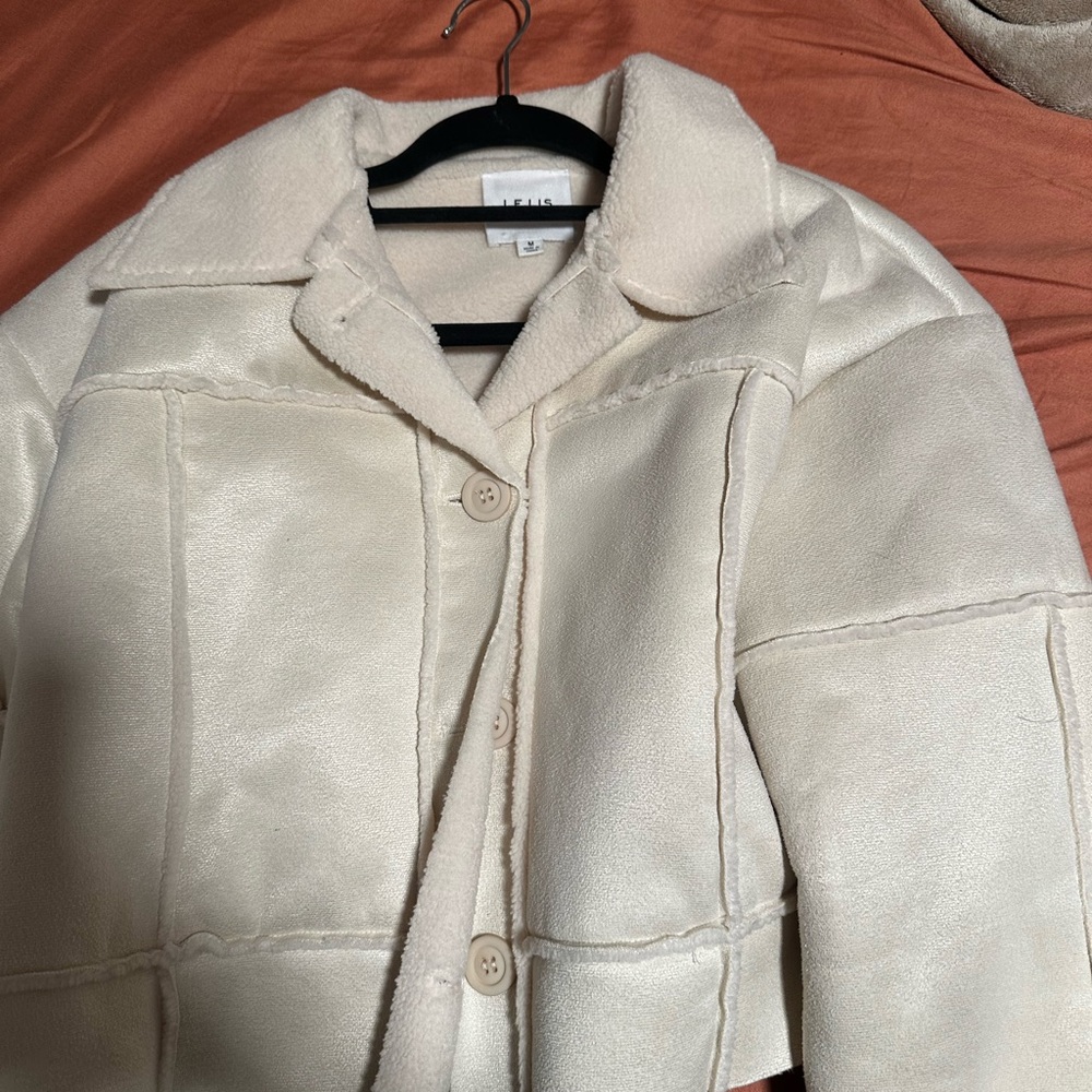 Le Lis Cream Teddy Jacket